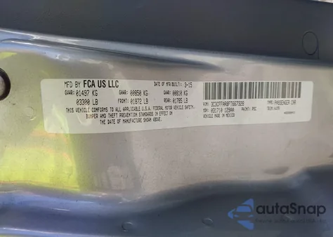 2015 Fiat 500 Pop из США, поврежденный, VIN 3C3CFFAR8FT667328